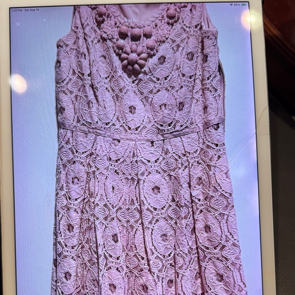 Ronni Nichole Elegant Pink Lace Dress - Picture 1 of 5